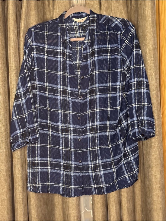 Alia Tops - Alia Sheer Women’s Plaid Button Up